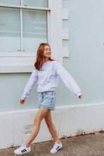 Load image into Gallery viewer, Embroidered trio of colourful moths sweater