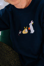 Load image into Gallery viewer, Sugar, Cinnamon and Spice - Mouse, Guinea Pig & Rabbit embroidered sweater