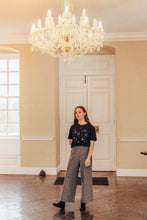 Load image into Gallery viewer, Lots of metallic stars embroidered T-shirt