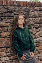 Load image into Gallery viewer, Embroidered large wildflower hoodie with floral sleeves