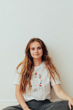 Load image into Gallery viewer, Super festive dogs embroidered t-shirt