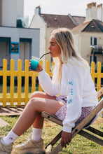 Load image into Gallery viewer, Embroidered bee sleeve sweater