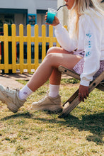 Load image into Gallery viewer, Embroidered bee sleeve sweater