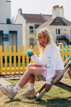 Load image into Gallery viewer, Embroidered bee sleeve sweater