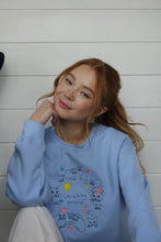 Load image into Gallery viewer, Embroidered Spring Cats are my Favourite sweater