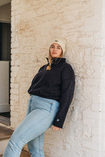 Load image into Gallery viewer, Cropped Fleece with sleeve embroidery