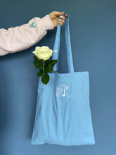 Load image into Gallery viewer, Initial Tote Bag with mini bee strap