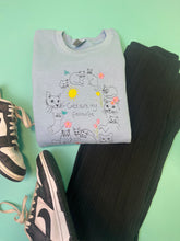 Load image into Gallery viewer, Embroidered Spring Cats are my Favourite sweater