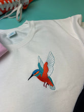 Load image into Gallery viewer, Embroidered Kingfisher sweater