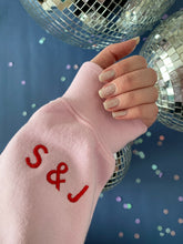 Load image into Gallery viewer, Just married sweater with custom sleeve