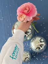 Load image into Gallery viewer, Bride floral bee back sweater with personalised forever sleeve