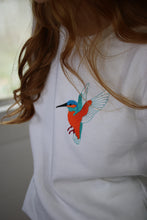 Load image into Gallery viewer, Embroidered Kingfisher sweater
