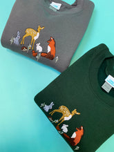 Load image into Gallery viewer, Embroidered Woodland Animals sweater