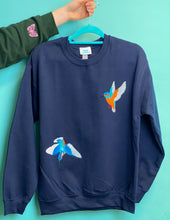 Load image into Gallery viewer, Embroidered Kingfisher sweater