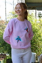 Load image into Gallery viewer, Embroidered Kingfisher sweater