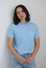 Load image into Gallery viewer, SALE - Tulip T-shirt - SMALL PALE BLUE