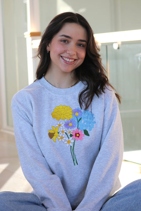 Big hydrangea bunch Sweater
