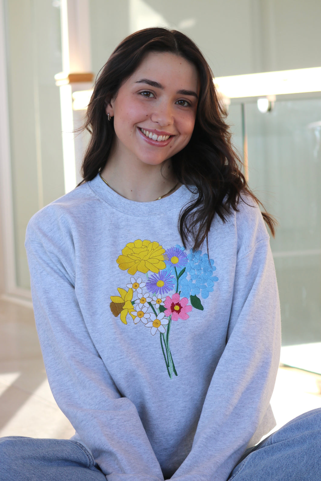 Big hydrangea bunch Sweater