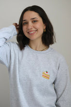 Load image into Gallery viewer, SALE - A Sweet Treat A Day Slogan sweater - SMALL ASH GREY