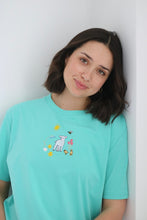 Load image into Gallery viewer, SALE - Easter Lamb T-shirt - MEDIUM TURQUOISE