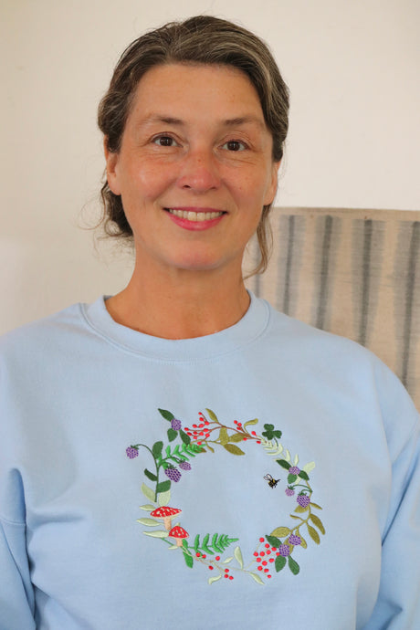 Autumn Berry Wreath Sweater