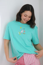 Load image into Gallery viewer, SALE - Easter Lamb T-shirt - MEDIUM TURQUOISE