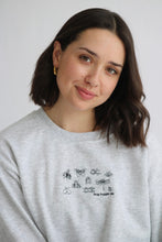 Load image into Gallery viewer, Stop buggin me embroidered slogan sweater