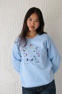 Super Scary Cats halloween sweater