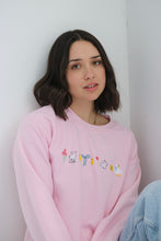 Load image into Gallery viewer, SALE - Spring Things sweater - SMALL PINK