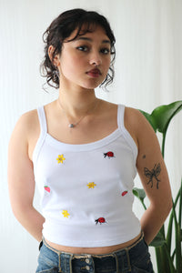 The all over Ladybird flower mix Strappy Vest