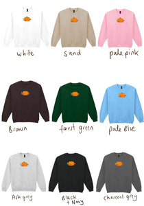 Floral Pumpkin Sweater