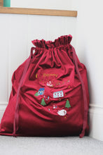 Load image into Gallery viewer, Velvet embroidered XLarge Christmas gift sack