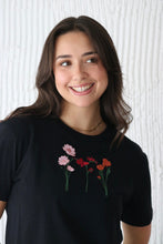 Load image into Gallery viewer, Trio of Autumnal flowers T-shirt