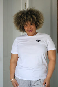 Bumble bee embroidered T-shirt