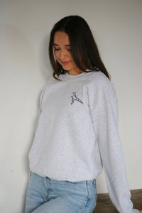 George the dinosaur embroidered sweater