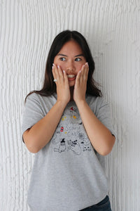 Super Scary Cats halloween embroidered T-shirt