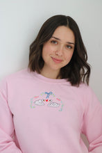 Load image into Gallery viewer, Spring Floral Swan Sweater