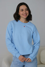 Load image into Gallery viewer, SALE - Mini Cherry sweater - SMALL PALE BLUE