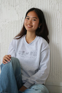Thank goodness for dogs embroidered sweater