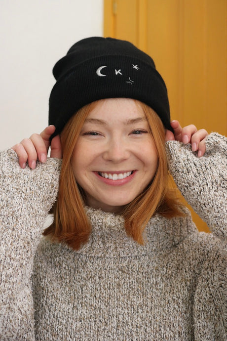 Beanie with Embroidered Initial