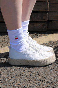 Super cute embroidered socks