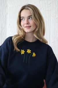 Trio of Daffodil sweater