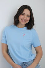 Load image into Gallery viewer, SALE - Tulip T-shirt - SMALL PALE BLUE