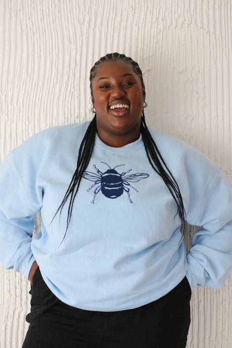 Extra special Embroidered BIG bee sweater