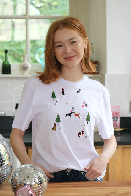 Dogs Under the Mistletoe T-shirt