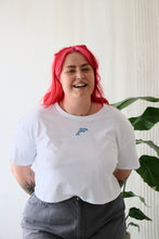 Load image into Gallery viewer, Embroidered crop top