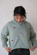 Load image into Gallery viewer, All over Ladybird flower mix Cropped Hoodie