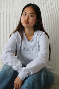 Thank goodness for dogs embroidered sweater