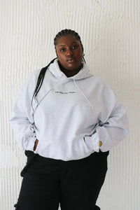 Cosy rainy day embroidered Hoodie