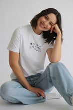 Load image into Gallery viewer, SALE - Stop Buggin Me T-shirt - SMALL WHITE